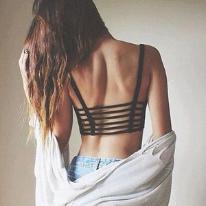 Backless Bandage Tops 1PC Sexy Beach Tank 2017 Fashion Crop Tops Women Strap Vest Cut Out Shirt Summer Tops ladies blouses