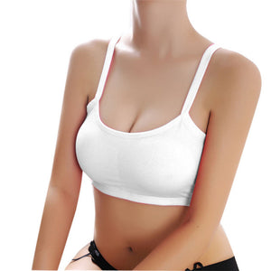 Fashion Tshirt Women Lady Solid Wrap Chest Spaghetti Straps Seamless fitness Sporting Vest Tops Bra Women's Tanks Cross Back Bra