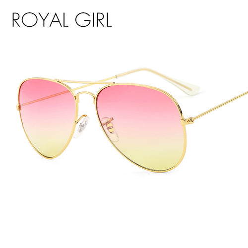 ROYAL GIRL Brand Designer Women Sunglasses Pilot Sun glasses Sea gradient shades Men Fashion glasses ss065