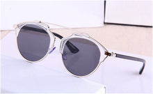 ROYAL GIRL Metal Wrap Cat Eye Round Shades Glasses Fashion Summer Cool Sun glasses Women Brand Designer Sunglasses ss009