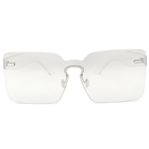 ROYAL GIRL Rimless Sunglasses Women Vintage acetate frame unique style summer shades ss182