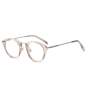 ROYAL GIRL High Quality TR Frame Fashion Glasses Women Eyeglasses frame Vintage Round Clear Lens Glasses os012