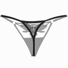 Women's Sexy Lace Low-Waist G-String Hollow Underwear Women Thongs G String BK