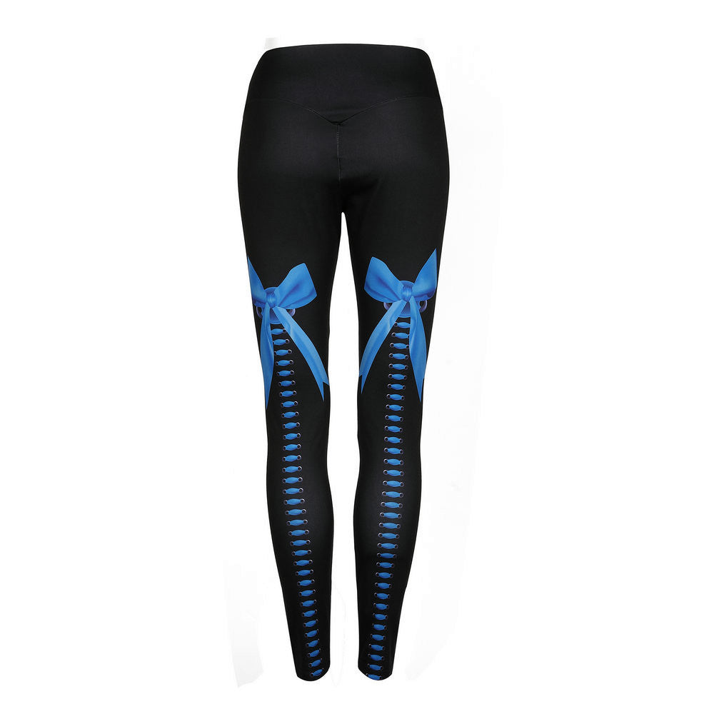 Women Sports Gym Yoga Workout Mid Waist Running Pants Fitness Elastic Leggings