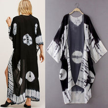 Women Print Chiffon Loose Shawl Kimono Cardigan Top Cover up Shirt Blouse