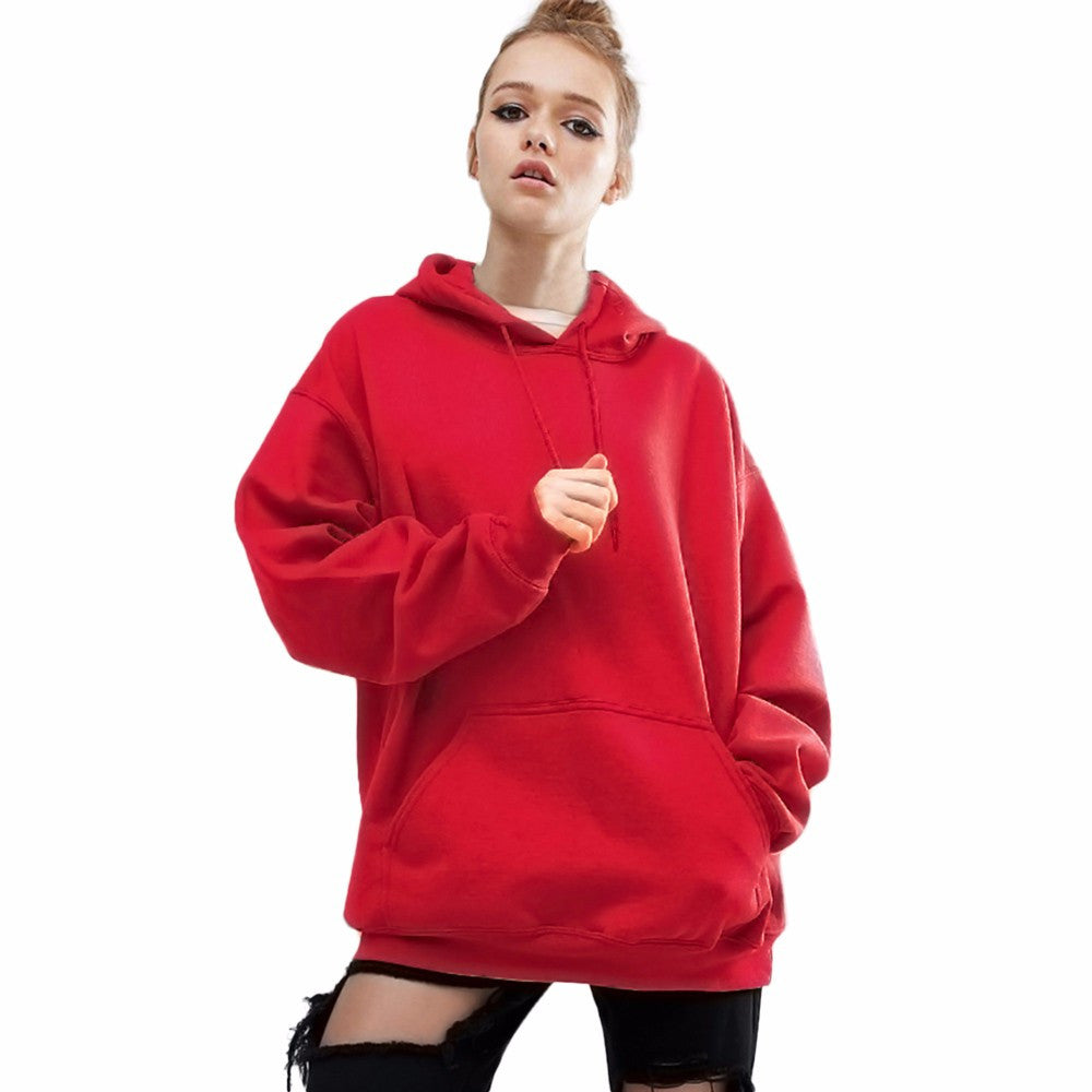 Women Long Sleeve Hoodie Sweatshirt Sweater Casual Hooded Coat