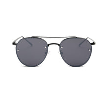 Women Fashion Circular Sunglasses Metal Frame Sunglasses Brand Classic Tone Mirr