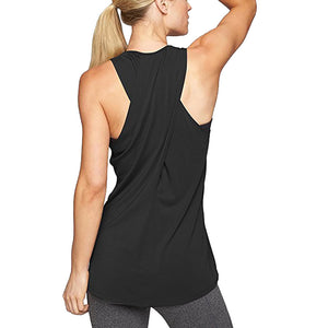 Women's Cross Back Yoga Shirt Sleeveless Racerback Workout Active Tank Top