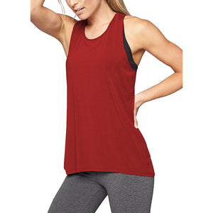 Women's Cross Back Yoga Shirt Sleeveless Racerback Workout Active Tank Top